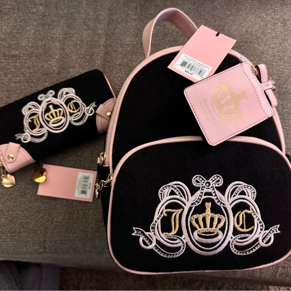 Juicy Lovers Club BackPack & Large Wallet Bundle